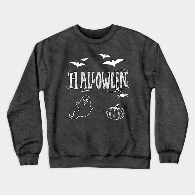 Halloween (white) Crewneck Sweatshirt by Counter Culture